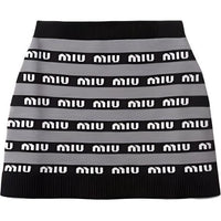MIU MIU SS23 Casual Short Skirts Women's Black