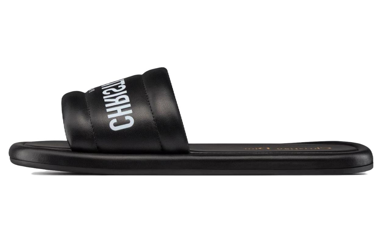 DIOR Every D Slip Resistant Slide Slippers Women's Black