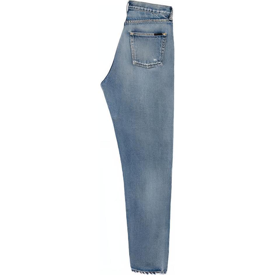 SAINT LAURENT High waist Ripped Jeans