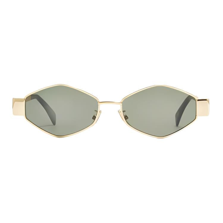 CELINE Plate Frame With Metal And Metal Irregular Shape Sunglasses Women's Multicolor