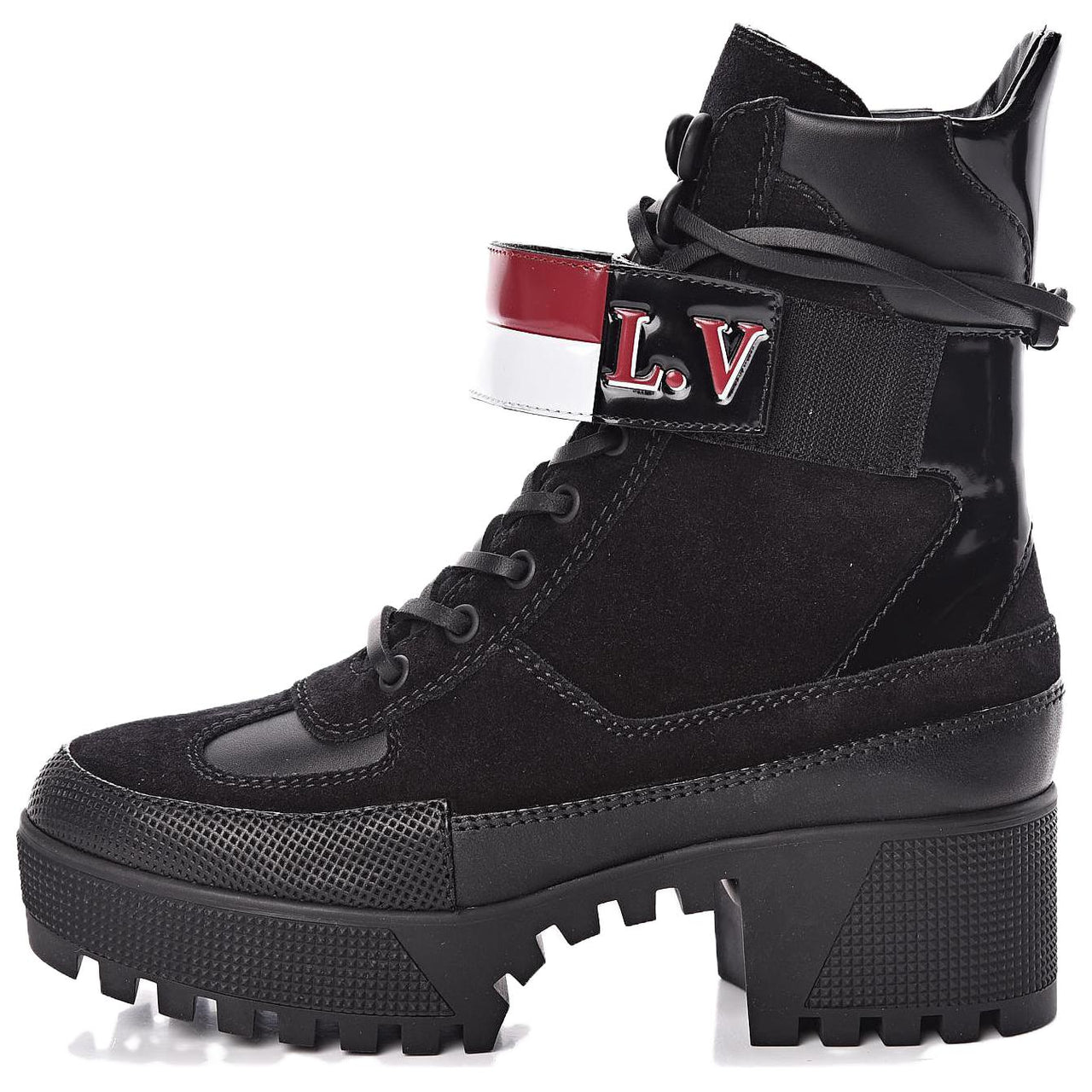 LOUIS VUITTON Laureate Platform Desert Boots 'Black' Women's