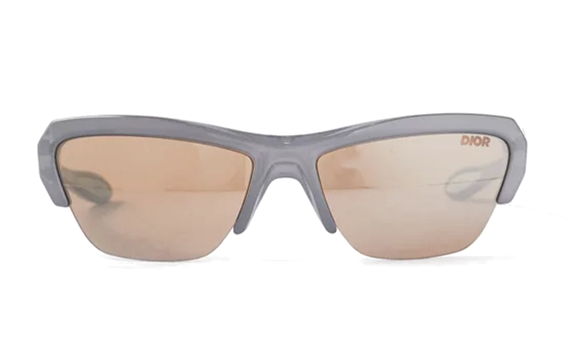 DIOR Irregular Shape Sunglasses Men's Gray