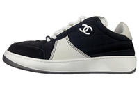 CHANEL Stylish Skateboarding Shoes Men's Black White