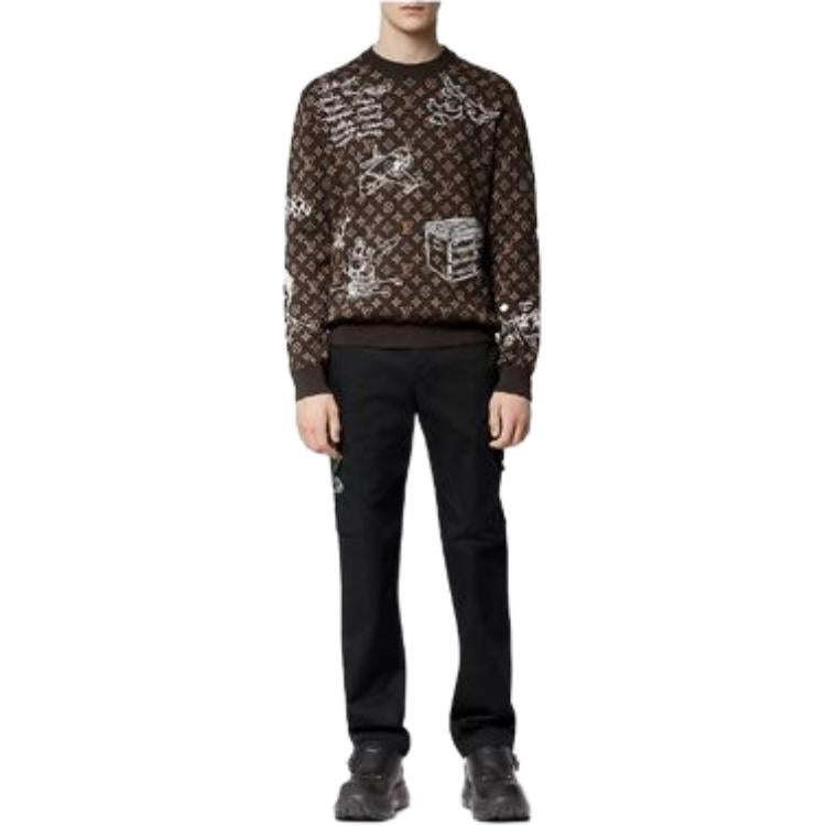 LOUIS VUITTON Sweater Men's Brown