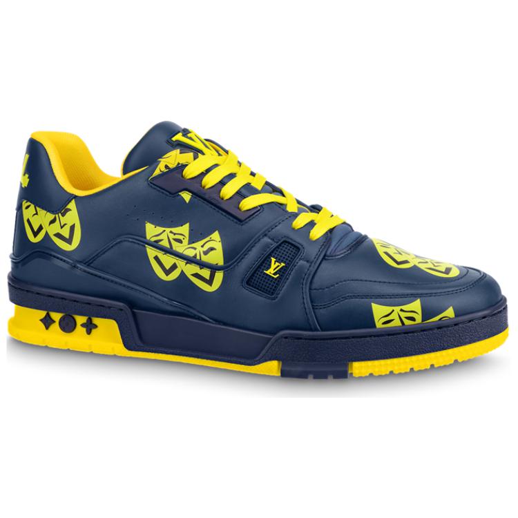 LOUIS VUITTON Trainer Navy Yellow