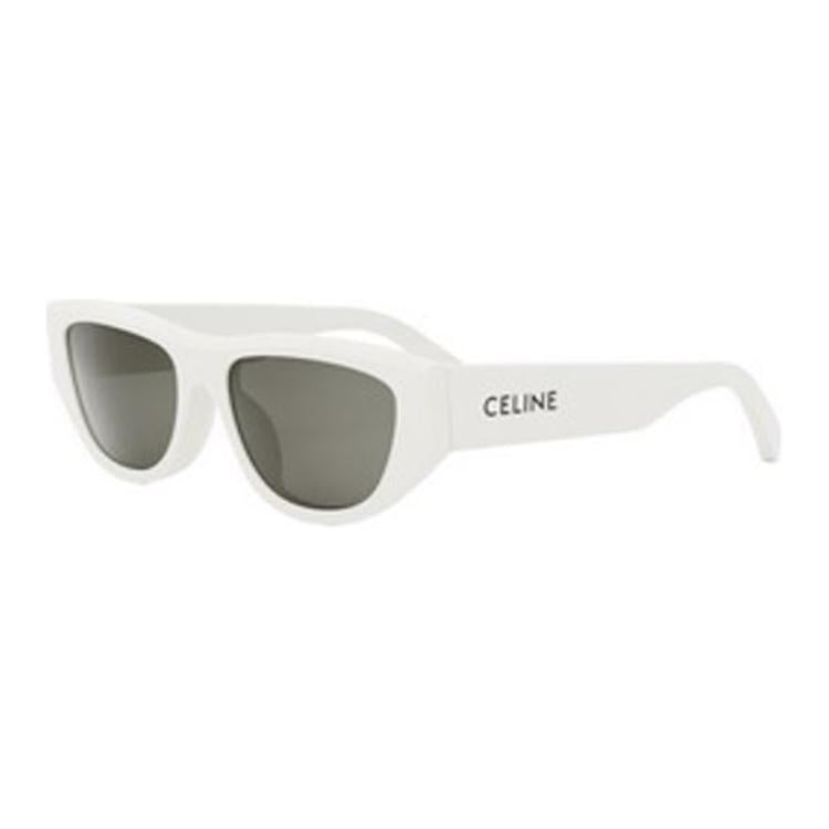 CELINE Subject To Official Website Oval Sunglasses Women's White
