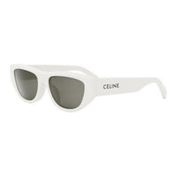 CELINE Subject To Official Website Oval Sunglasses Women's White