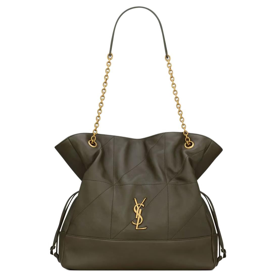 SAINT LAURENT Jamie Sheepskin Tote Bag, Shopping Bag, Shoulder Bag Women's Light Musk