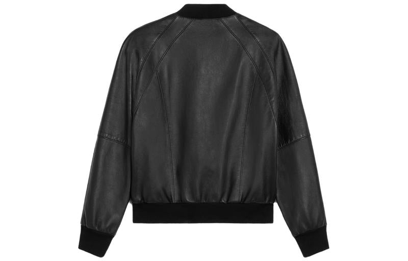 CELINE FW23 Leather Jacket Men's Black