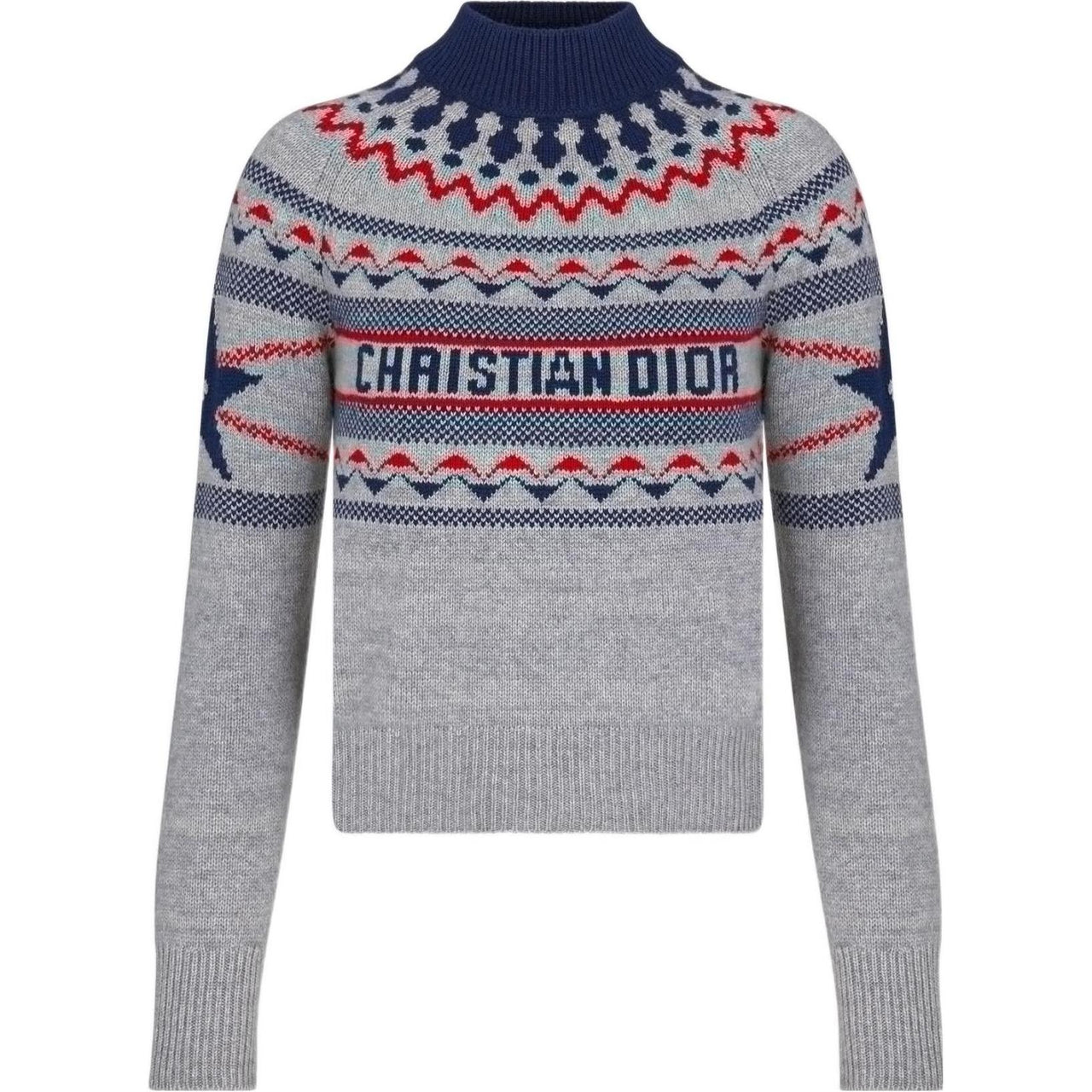 DIOR Cashmere Sweaters Women's Gray