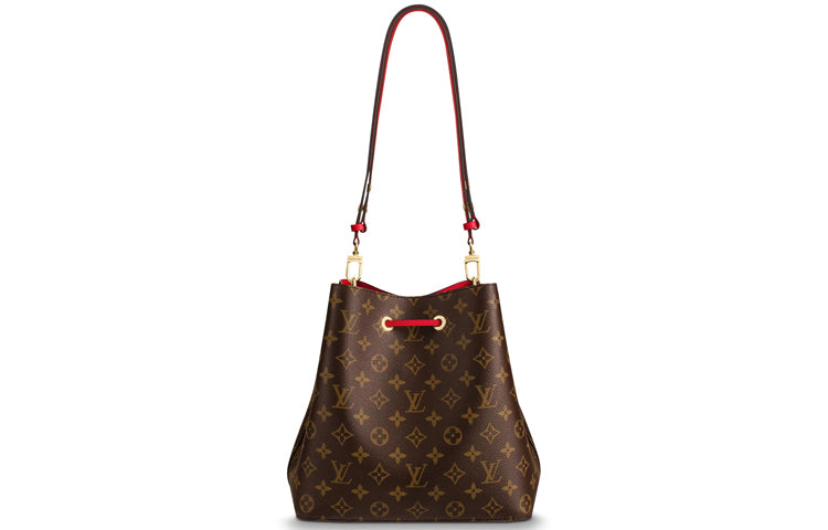 LOUIS VUITTON Neonoe Bag Mm Monogram Poppy