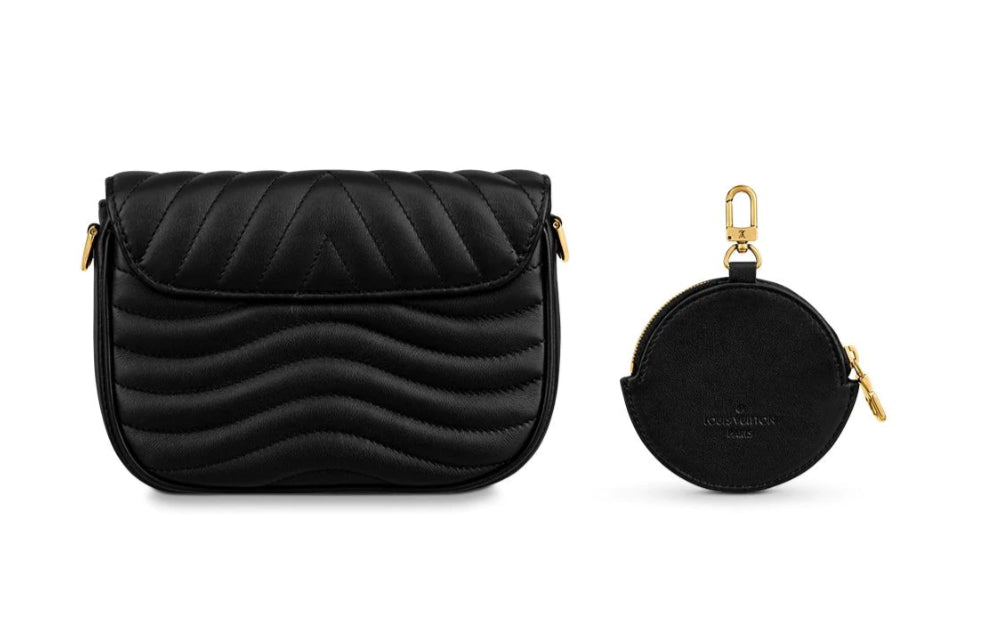 LOUIS VUITTON New Wave Multi-Pochette Crossbody Bag With Removable Coin Purse
