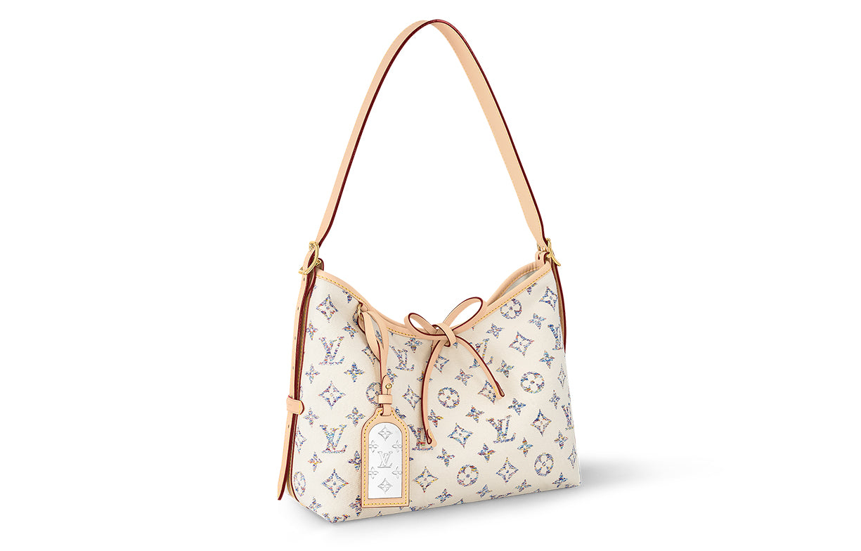LOUIS VUITTON Carryall Leather Shopping Bag, Portable, One Shoulder Tote Small Size Women's