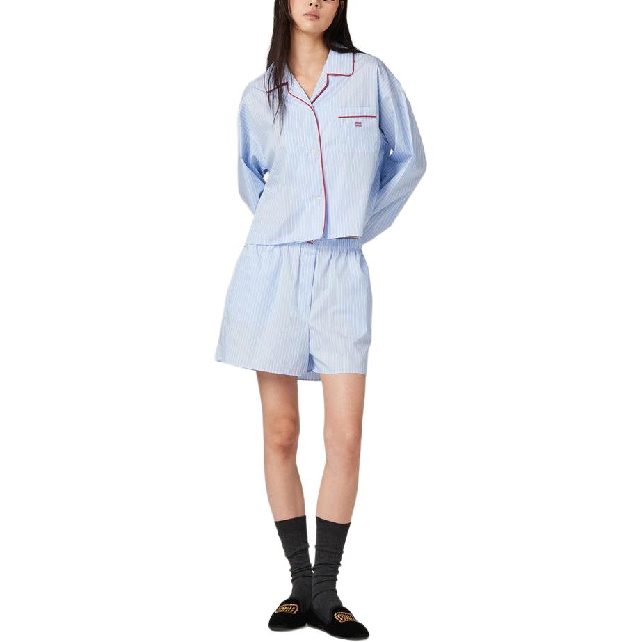 MIU MIU SS24 Shirt Women's Sky Blue