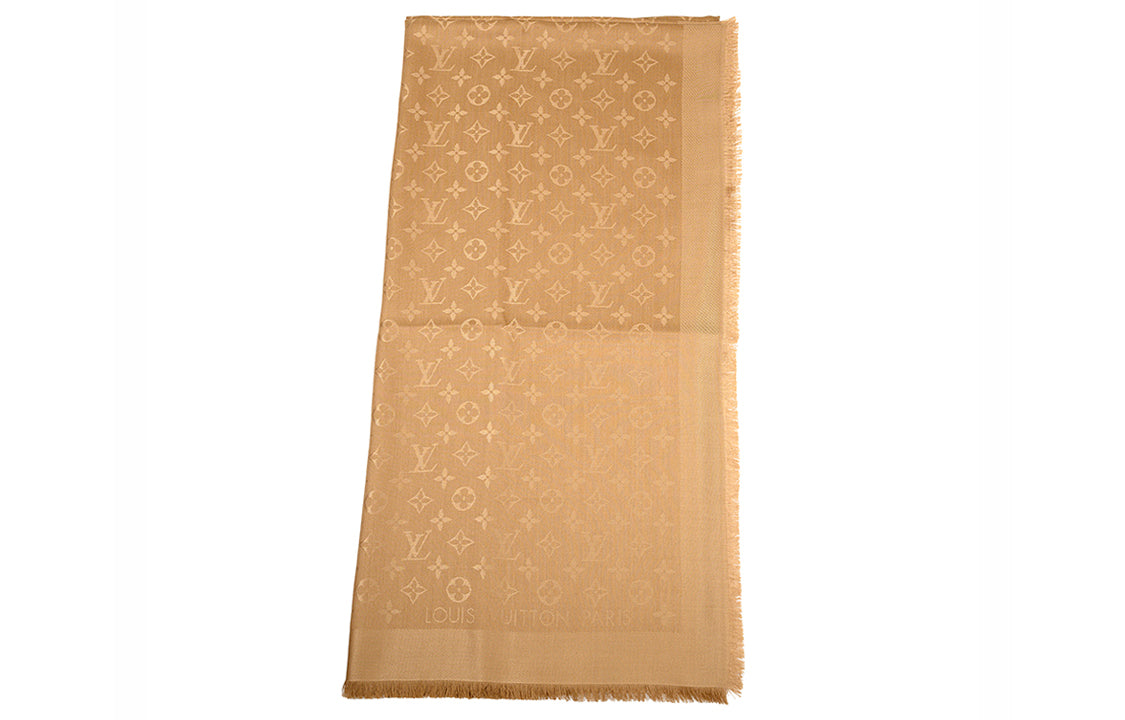 LOUIS VUITTON Knit Scarves Unisex Coffee