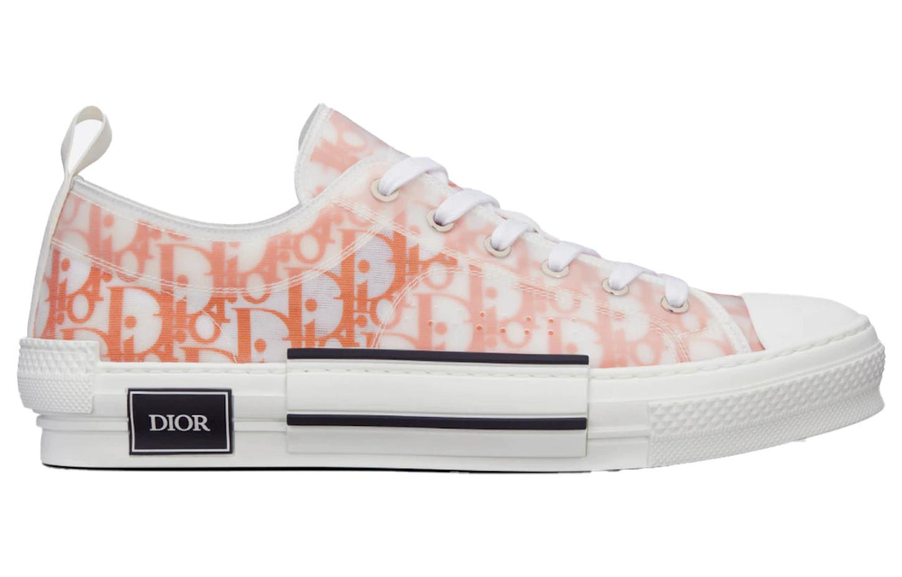 DIOR B23 Low Orange Oblique Canvas