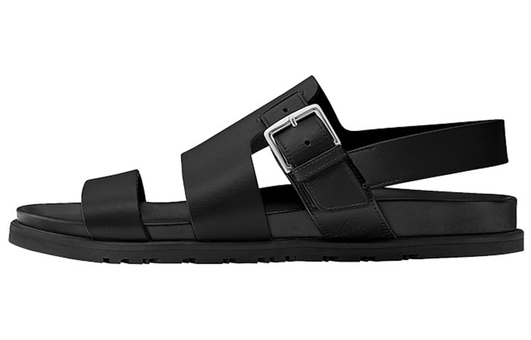 HERMES Corentin Beach Sandals Men's Black