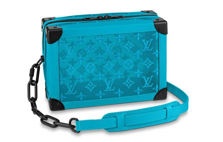 LOUIS VUITTON Soft Trunk Monogram Mesh Turquoise