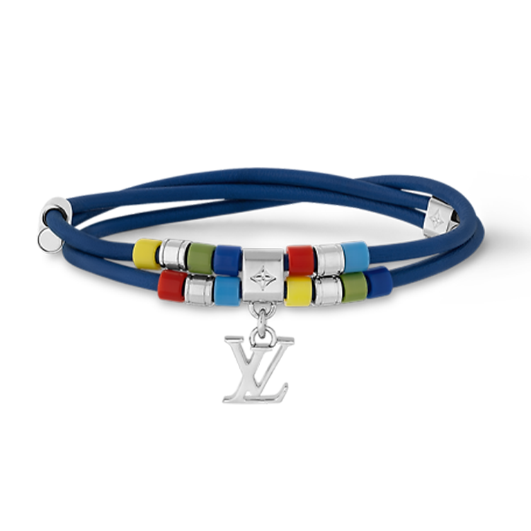 LOUIS VUITTON Brass Bracelets Men's Blue