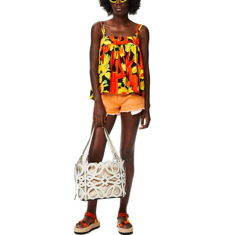 LOEWE Denim Shorts 'Mandarin'