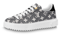LOUIS VUITTON Time Out Sneakers 'Grey Denim Monogram' Women's