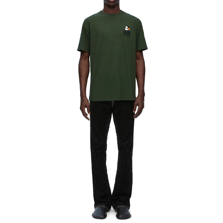 LOEWE SS24 T-Shirt Men's Army Green