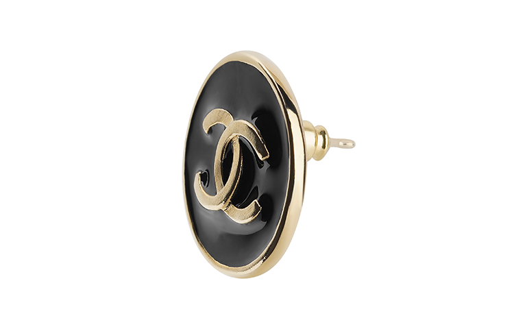 CHANEL 2003 Button Clip on Earrings