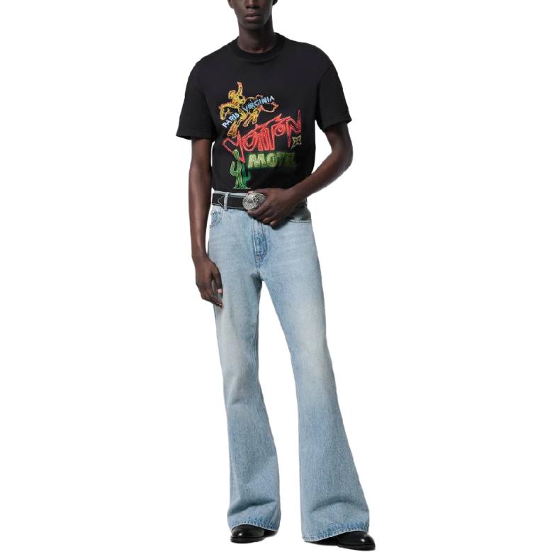 LOUIS VUITTON Graphic Embellished Cotton T-Shirt
