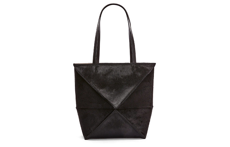 LOEWE Cowhide Tote Bag, Shopping Bag, Shoulder Bag, Handbag Medium Size Women's Black