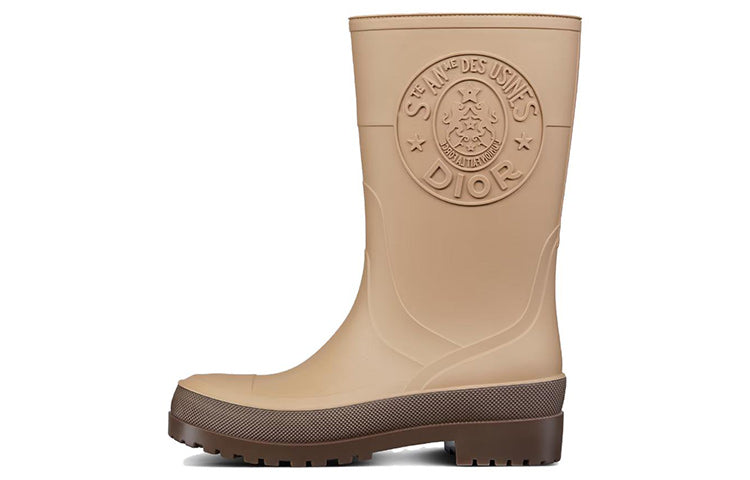 DIOR Diorunion Ankle Boots 3cm Women's Beige