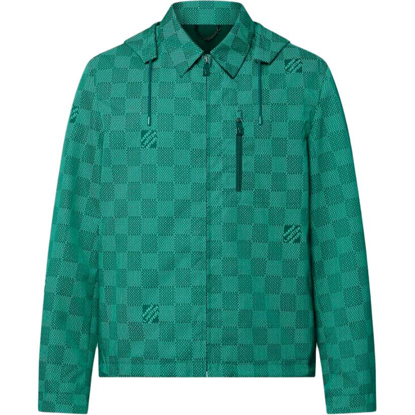 LOUIS VUITTON Printed Nylon Hooded Windbreaker