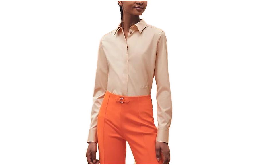 HERMES Shirts Women's Champagne