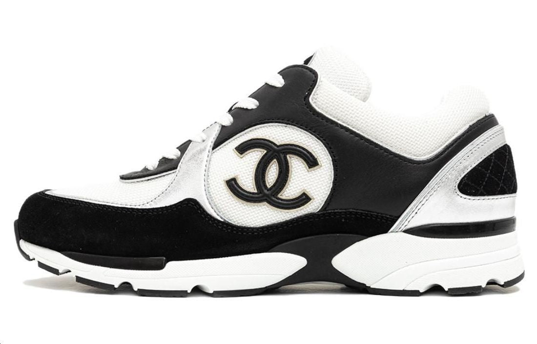 CHANEL Sneakers Black White Women's