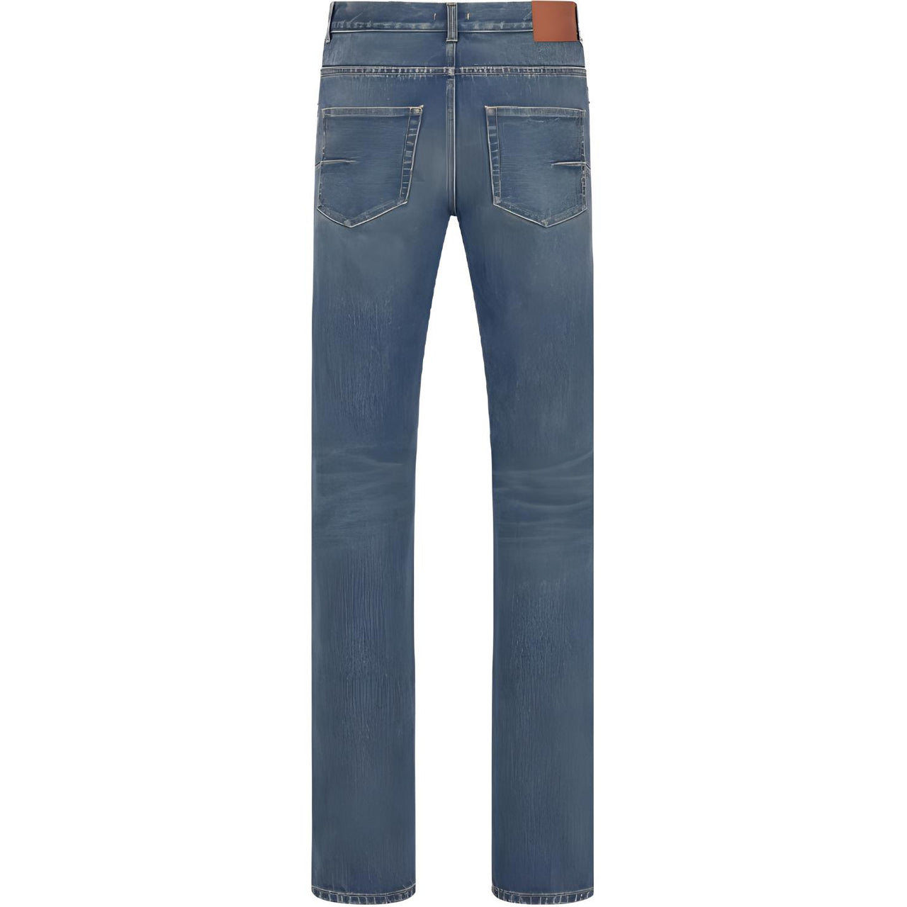 DIOR Logo Patch Straight Leg Jeans