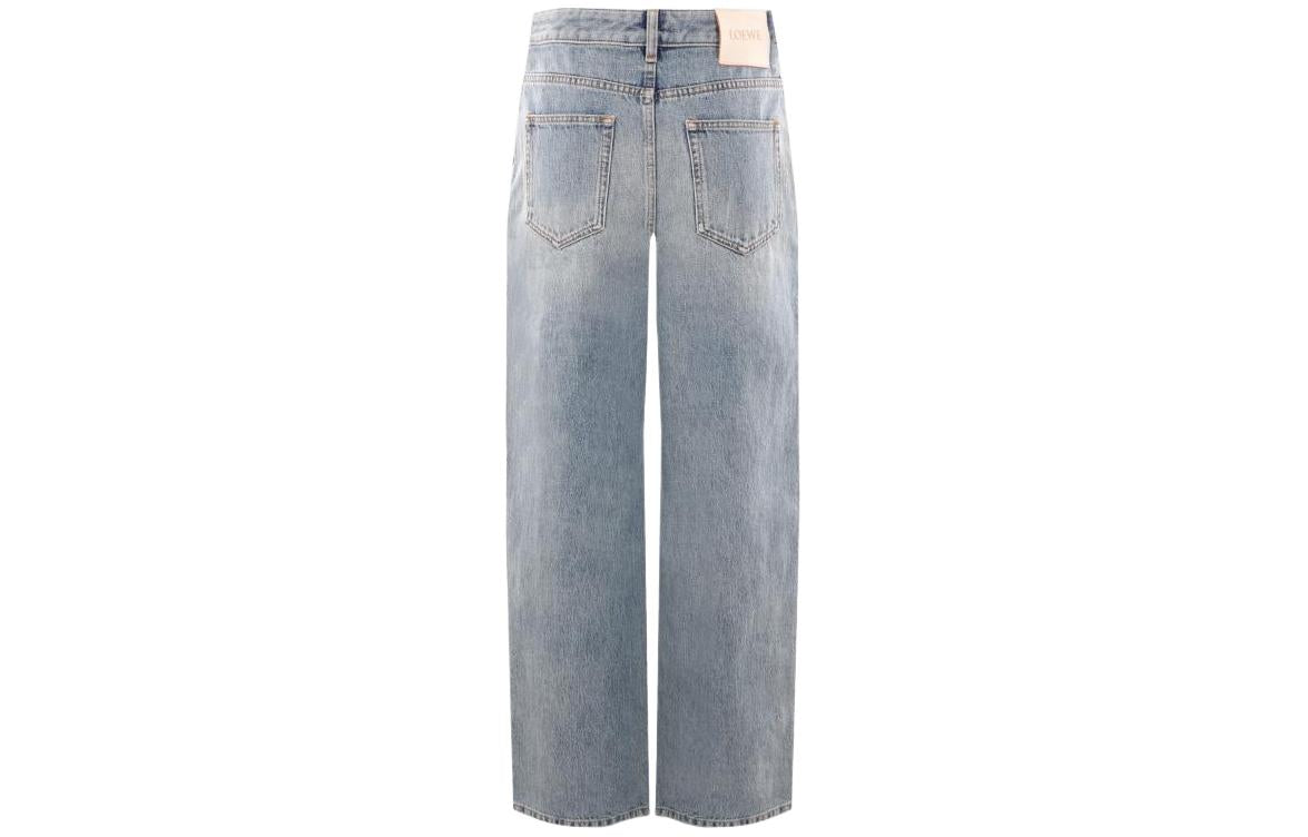 LOEWE Logo Patch Wide Leg Jeans