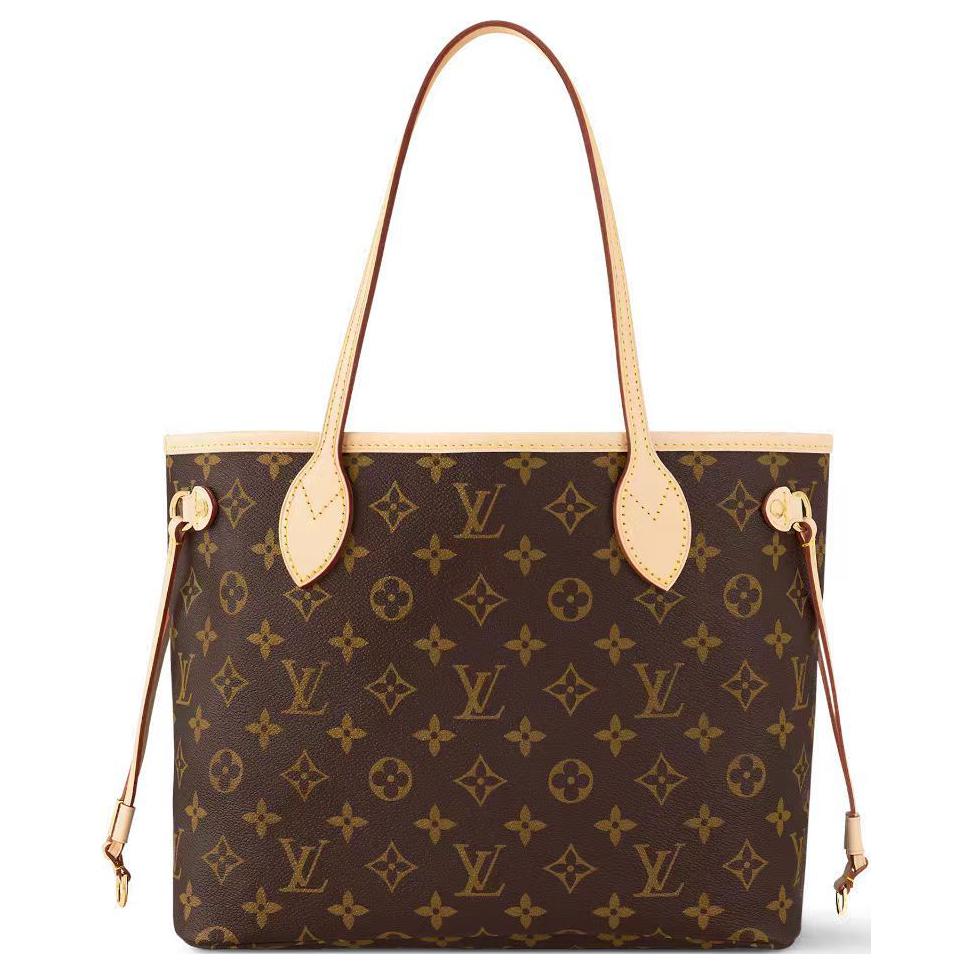 LOUIS VUITTON NEVERFULL Canvas With Leather Combo Bag Tote Bag Shopping Bag Handbag Shoulder Bag Women's Brown