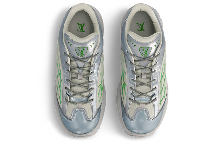 LOUIS VUITTON Lv Discovery Lace Up Sneakers 'grey Green'