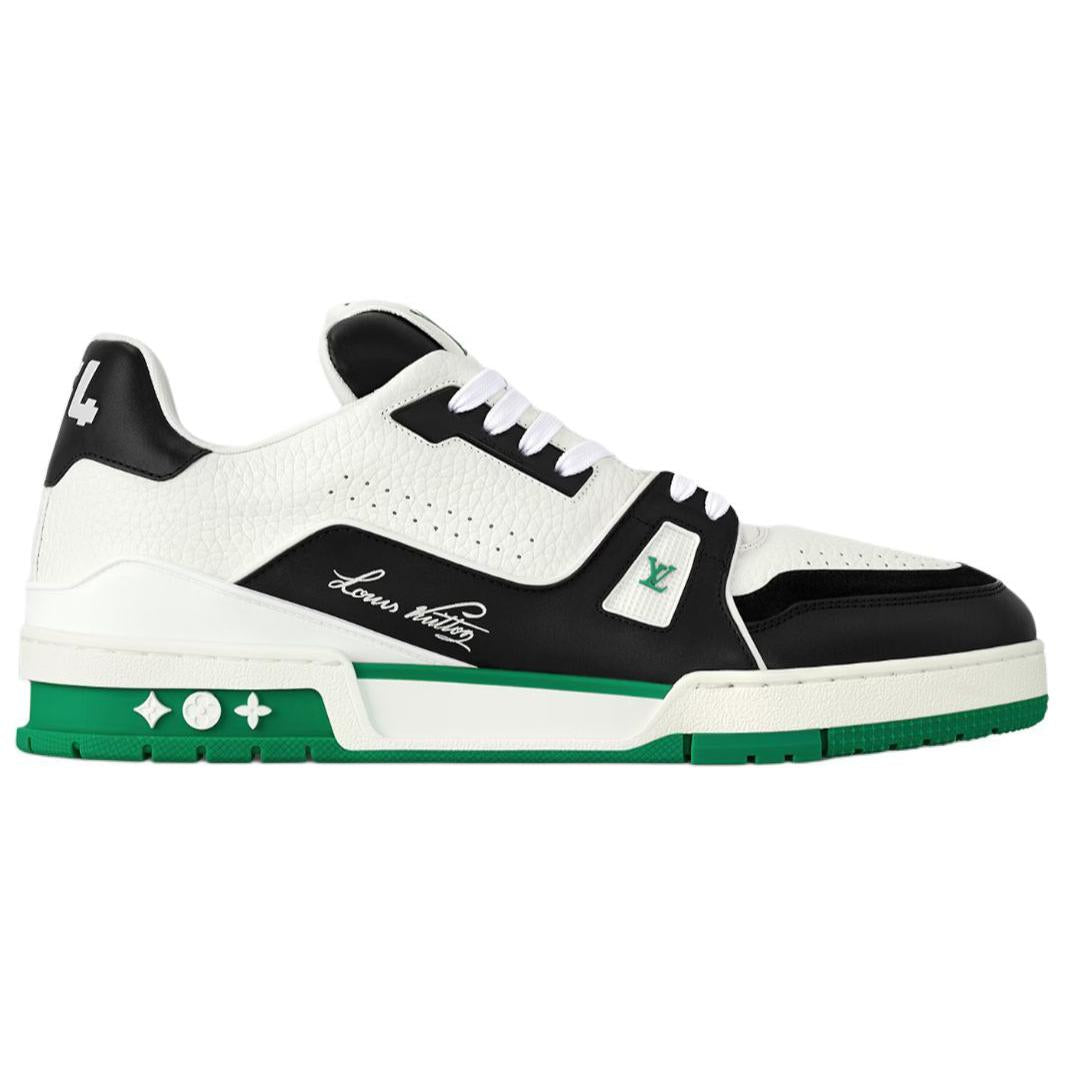 LOUIS VUITTON Trainer Low-Top Skateboard Shoes Men's Green