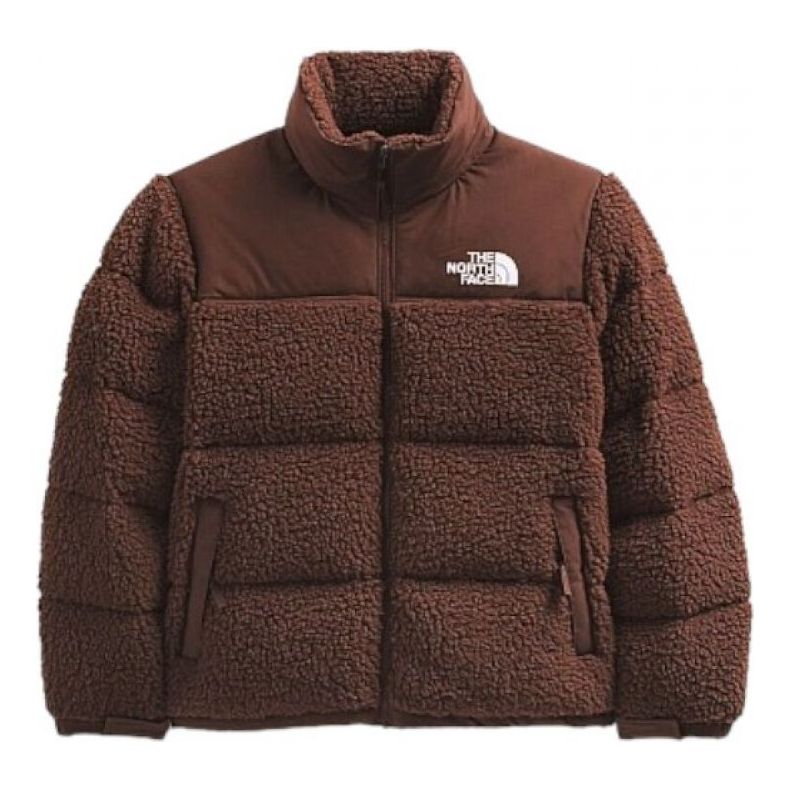 THE NORTH FACE High Pile 600 Fill Recycled Waterfowl Down Nuptse Jacket 'Dark Oak' NF0A5A84-6S2