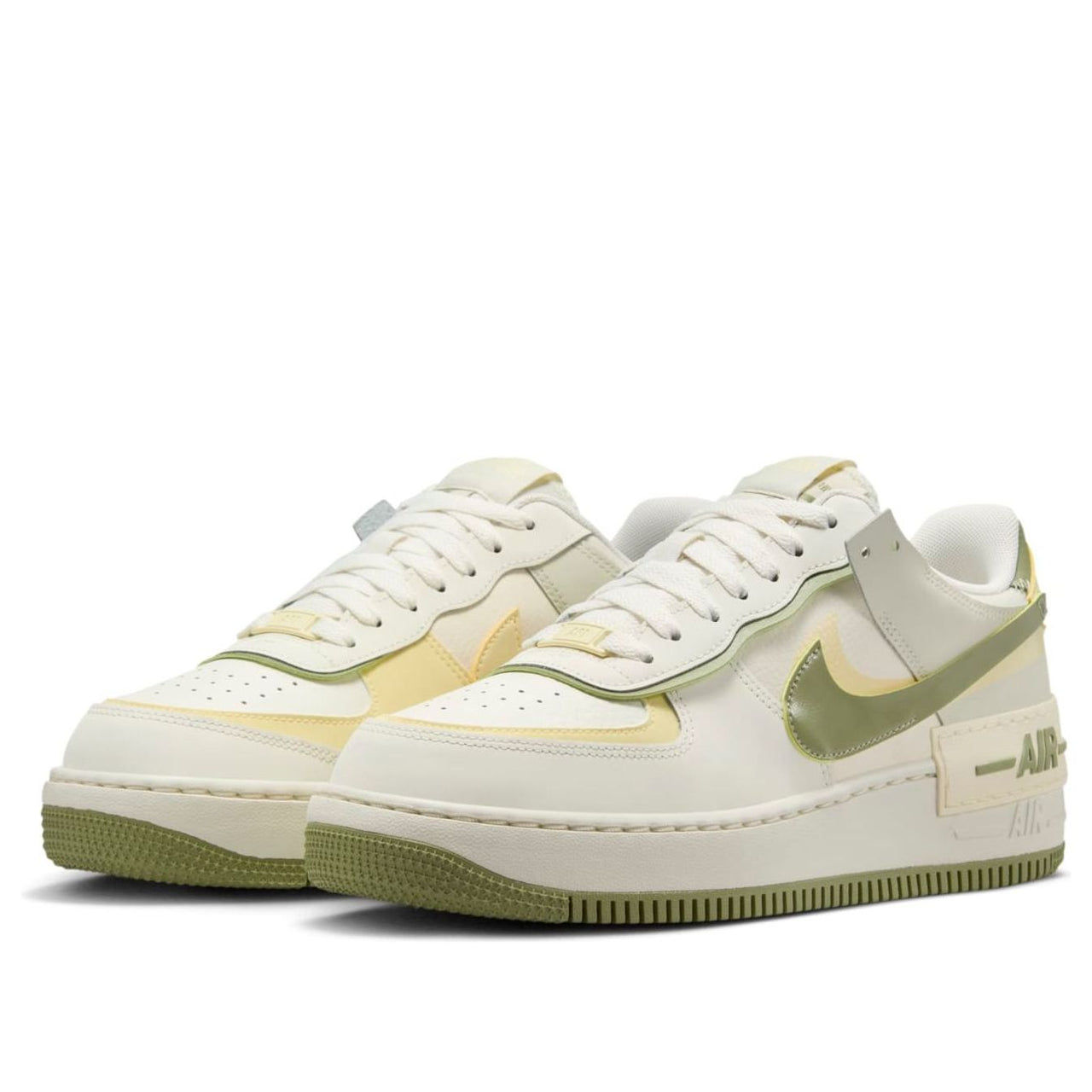 (WMNS) Nike Air Force 1 Shadow 'Pale Ivory Oil Green' FN6335-101