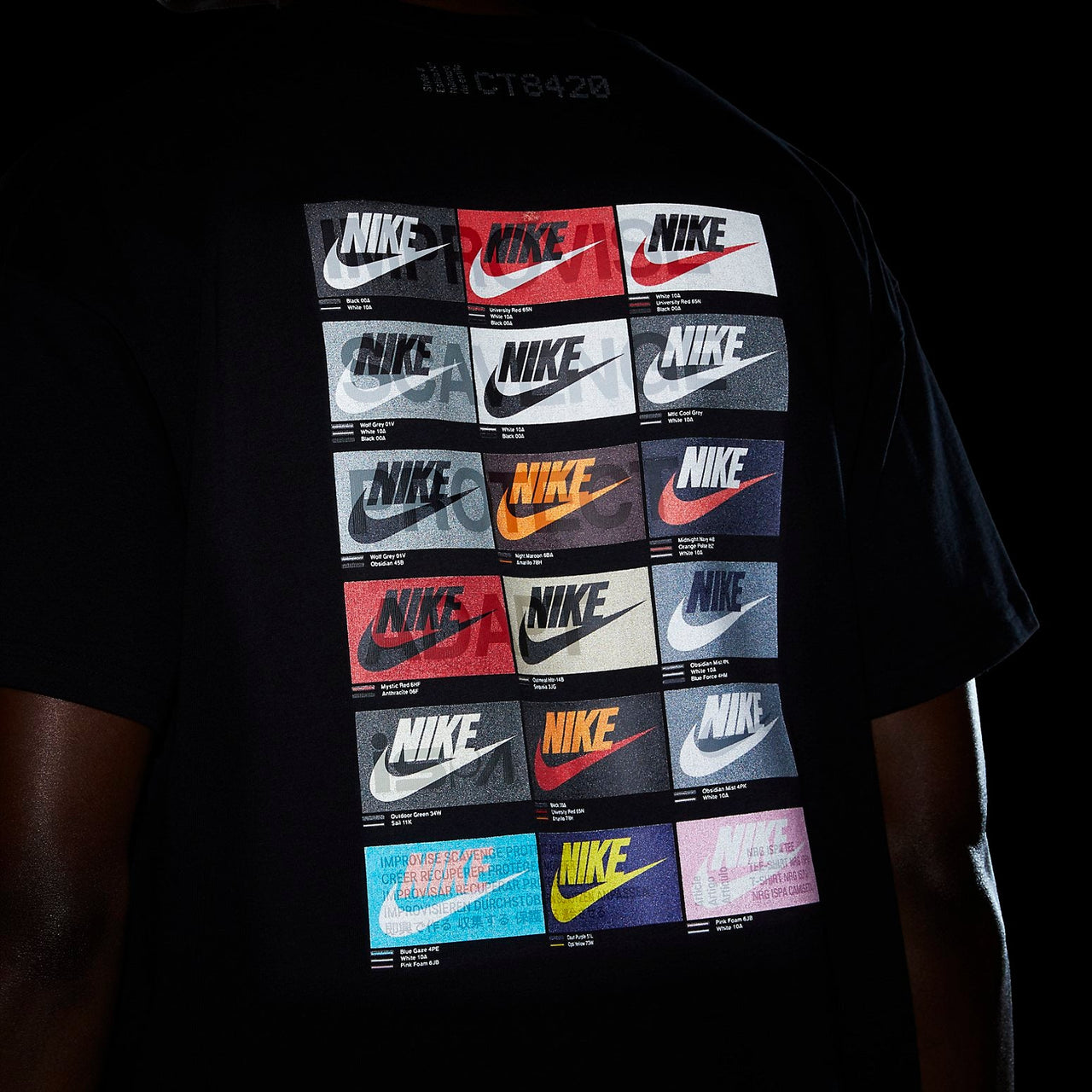Nike ISPA Logo Tee 'Black University Red' CT8420-010