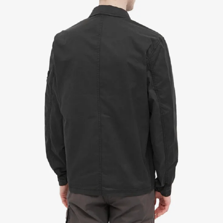 STONE ISLAND Supima Cotton Shirt Jacket 'Black' 761512619-V0029