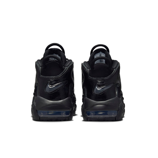 GS Nike Air More Uptempo Triple Black FV2264 001 SneakerSouqq