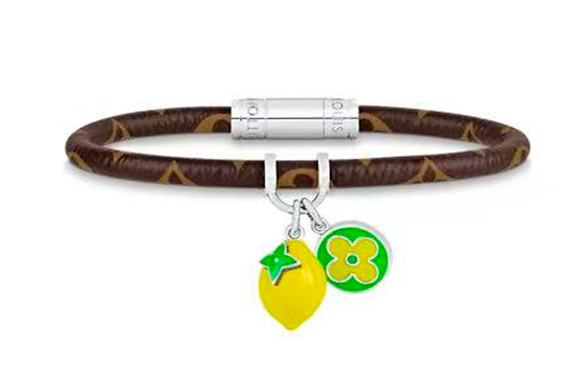 LOUIS VUITTON Hang It Lv Fruits Lemon Bracelet Monogram