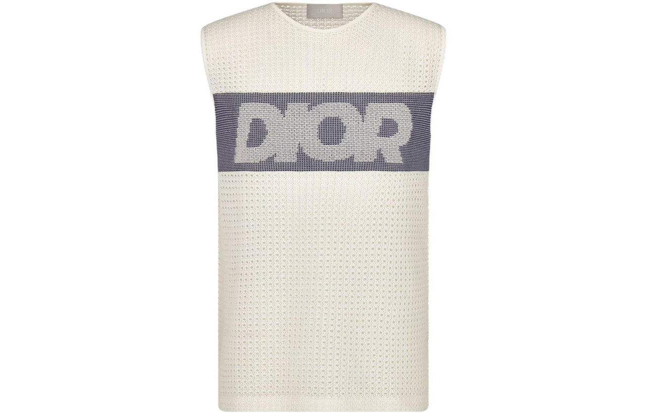 DIOR SLEEVELESS T Shirt Men's White