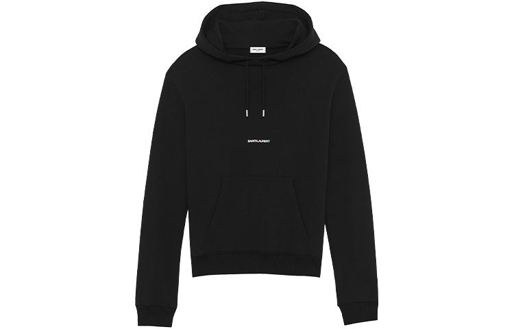 SAINT LAURENT Rive Gauche Hoodie Black
