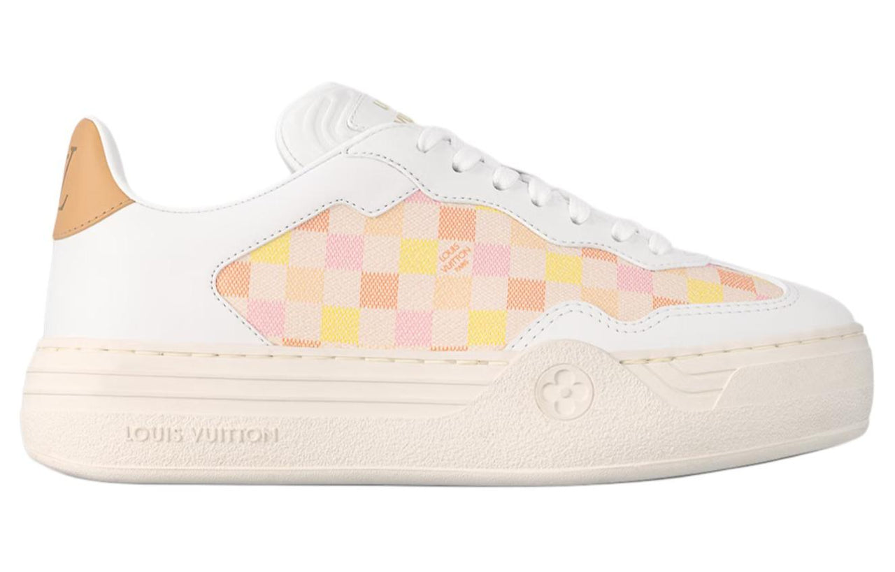 LOUIS VUITTON Low-Top Skateboard Shoes Women's Beige