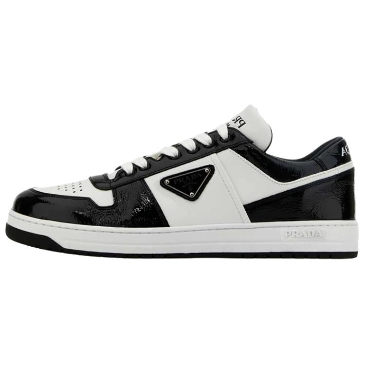 PRADA Downtown Low Top Skateboard Shoes Men's Black White