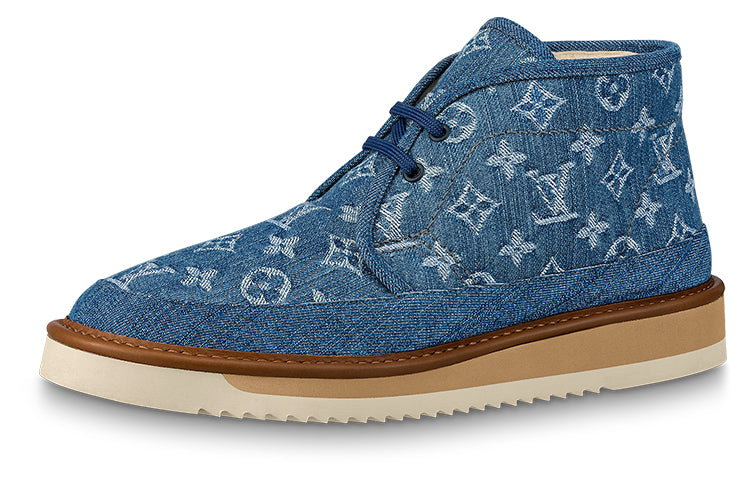 LOUIS VUITTON x Nigo Cosy Ankle Boots 'Denim Monogram' 1A81GM