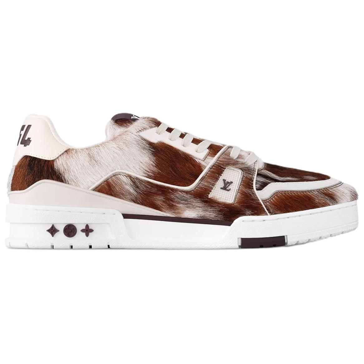 LOUIS VUITTON Trainer Low-Top Skateboard Shoes Men's Brown